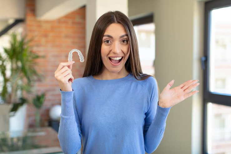 invisalign clear aligner demonstration